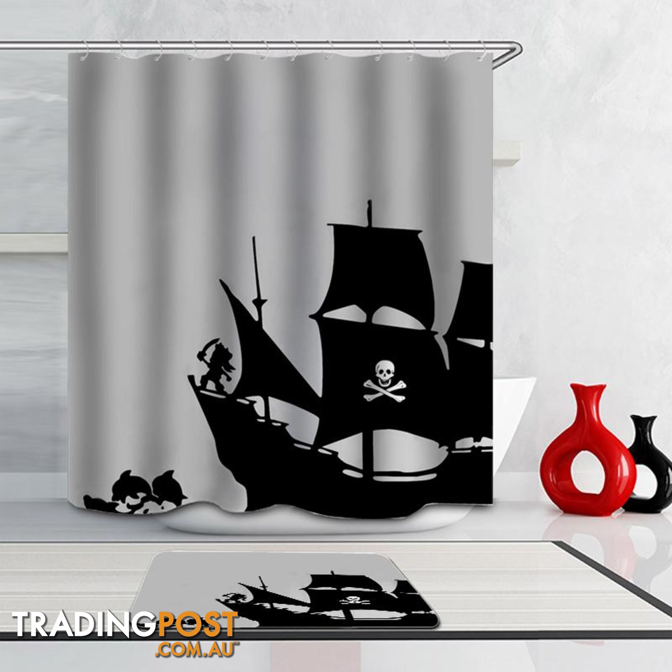 Pirate Ship Shower Curtain - Curtain - 7427005907012