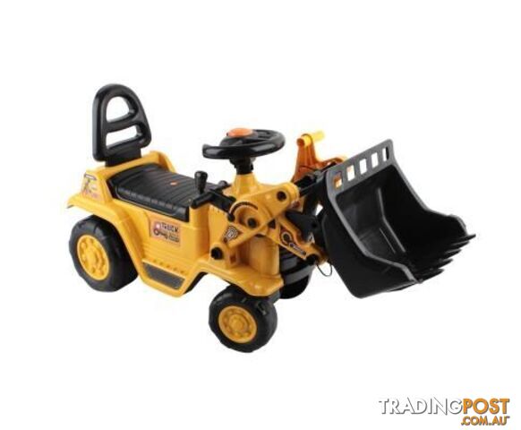 Kids Ride On Bulldozer Yellow - Keezi - 4326500261830