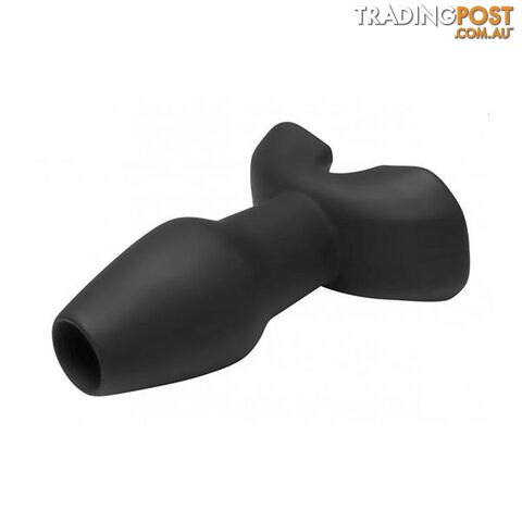 Invasion Hollow Silicone Anal Plug Small Black - Adult Toys - 848518015655