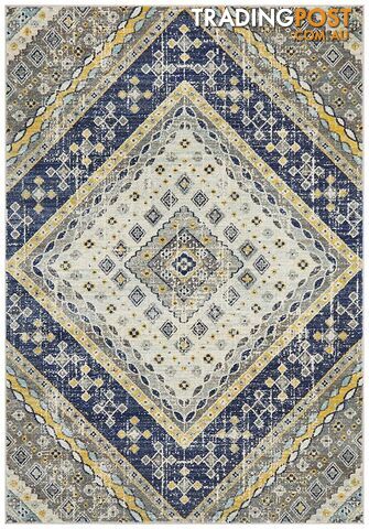 Babylon Diamond Navy Rug - Unbranded - 9375321874519