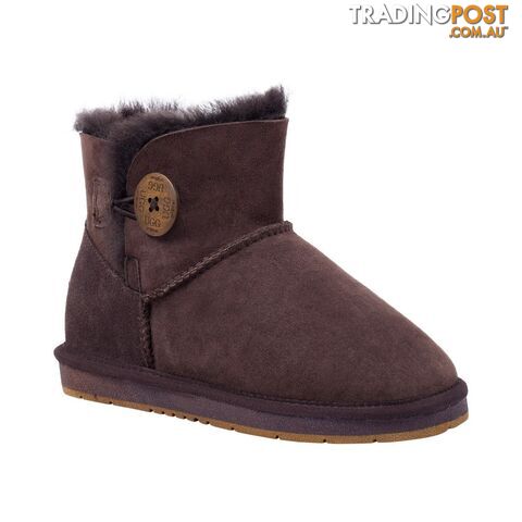 UGGS Mini Button Sheepskin Clove 5883 Unisex Chocolate - UGG - 822427509351