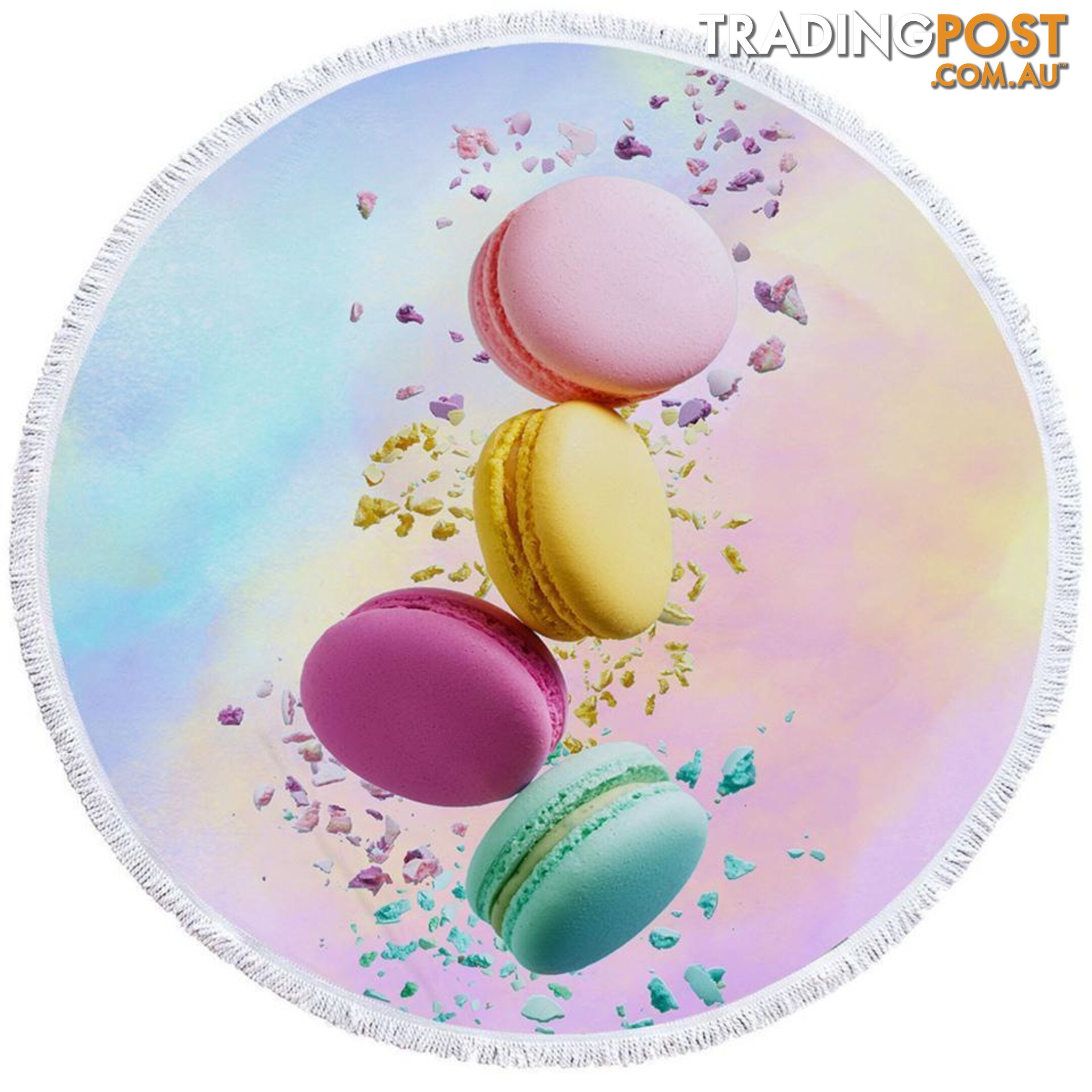 Multi Colored Macarons Beach Towel - Towel - 7427046315326