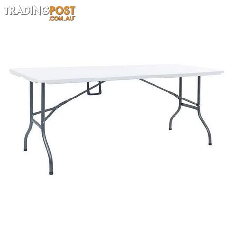 Folding Garden Table White 180X72X72 Cm Hdpe - Unbranded - 8719883800776