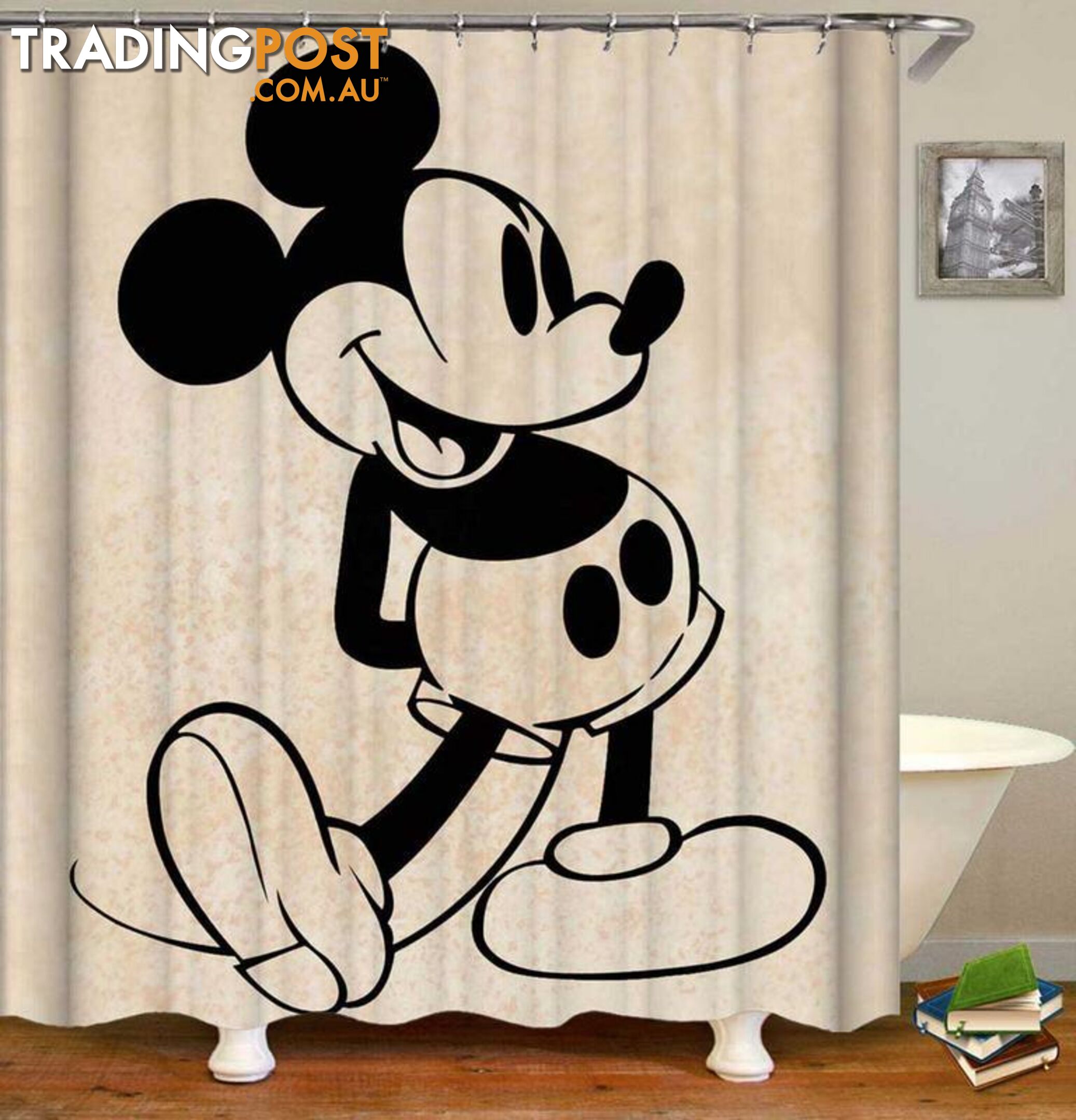 Classic Mickey Mouse Shower Curtain - Curtain - 7427046057073