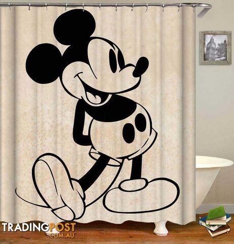 Classic Mickey Mouse Shower Curtain - Curtain - 7427046057073