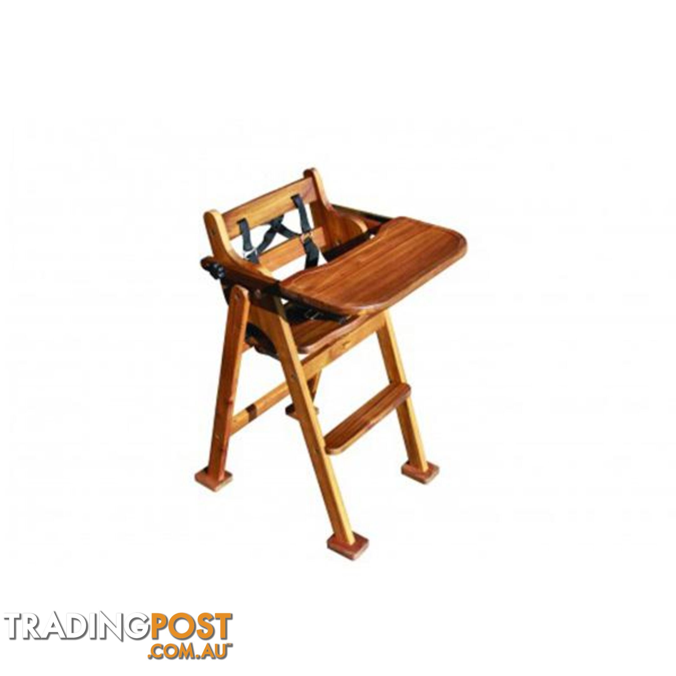 Hardwood Baby High Chair - Qtoys - 8936074262407