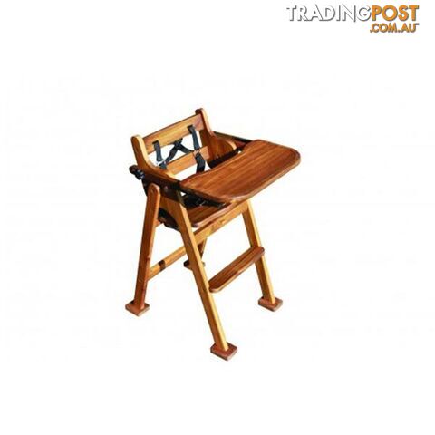 Hardwood Baby High Chair - Qtoys - 8936074262407