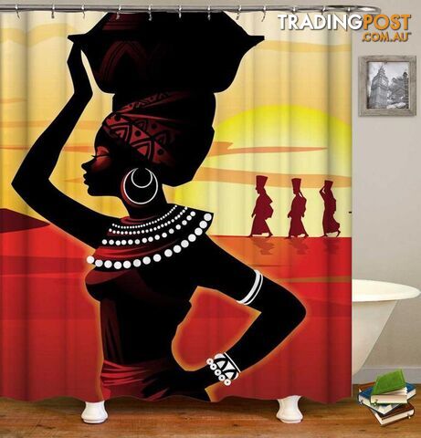 Beautiful African Girl Shower Curtain - Curtain - 7427046049382