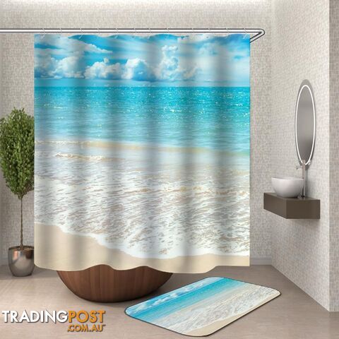 Quiet Beach Shower Curtain - Curtain - 7427046124683