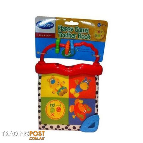 Playgro Gums Teether Book (Red) - Playgro - 4326500380135