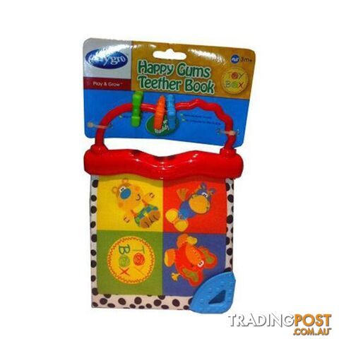 Playgro Gums Teether Book (Red) - Playgro - 4326500380135