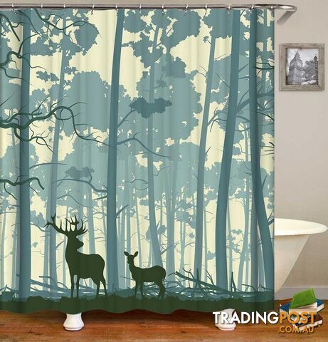 Wild Deer Shower Curtain - Curtain - 7427046130714