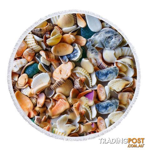 Seashells Beach Towel - Towel - 7427046344050