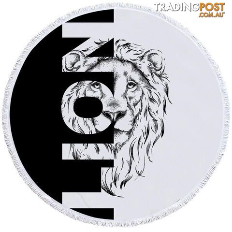 Lion Beach Towel - Towel - 7427046344128