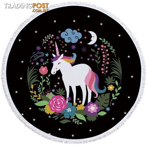 Night Skies Unicorn Beach Towel - Towel - 7427046312271