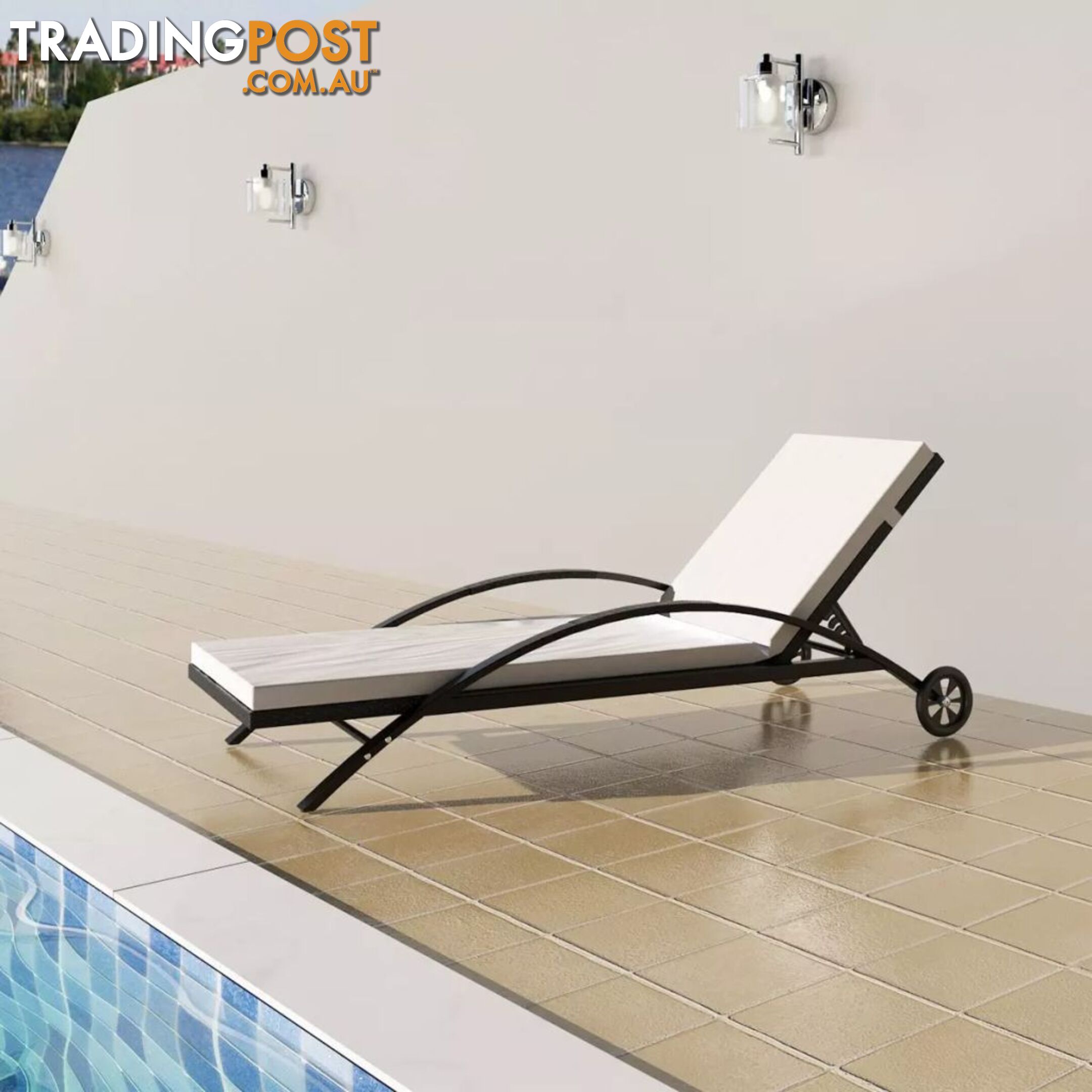 Poly Rattan Sun Lounger - Unbranded - 4326500417688