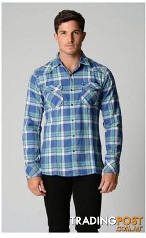 Deacon Aqua Check Shirt - Medium - Deacon - 4326500389220