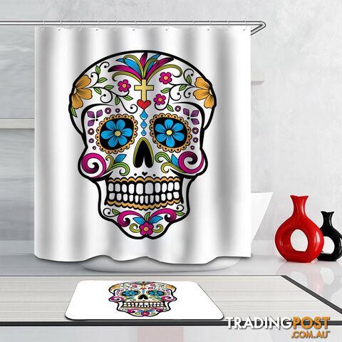 Sugar Skull Shower Curtain - Curtain - 7427045978966