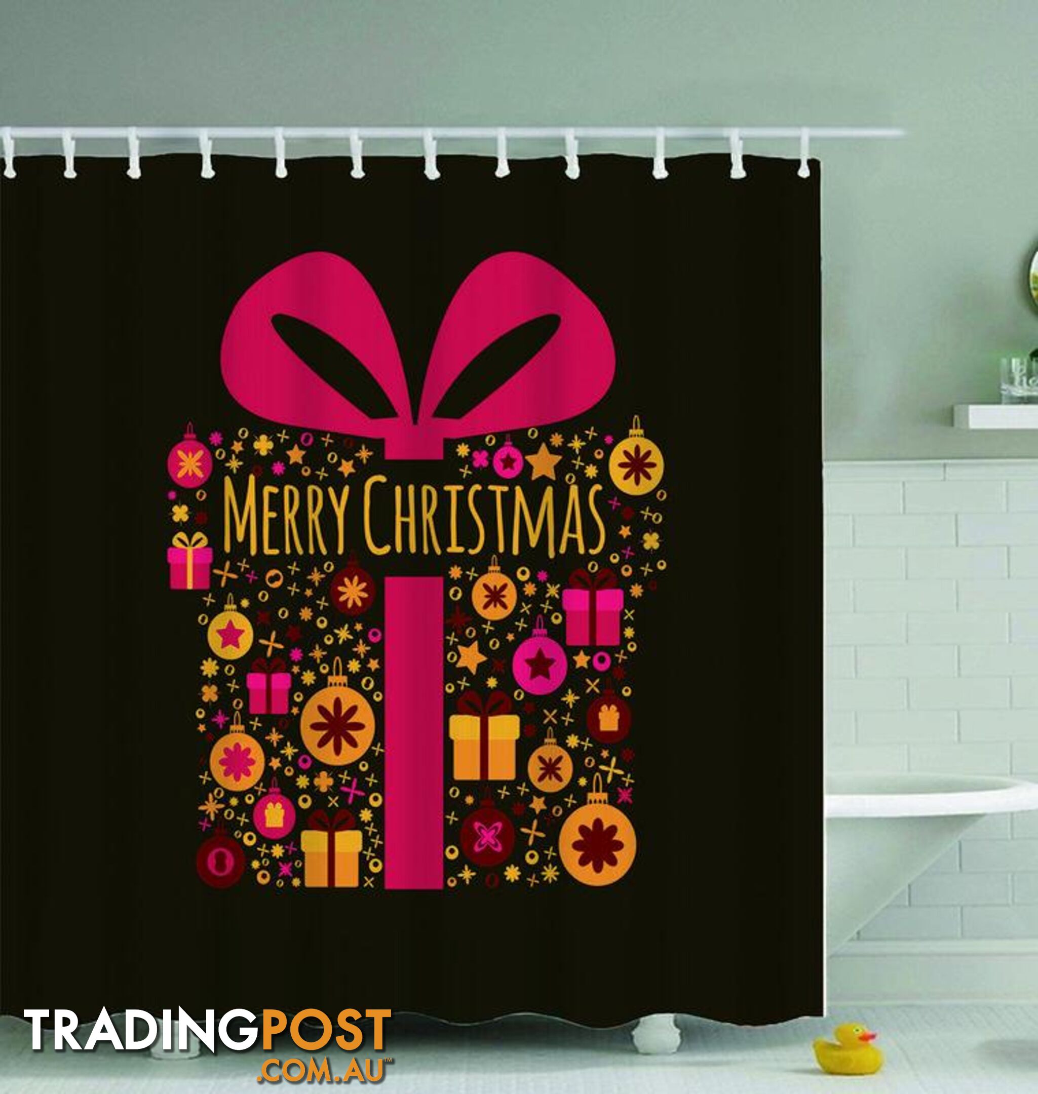 Merry Christmas Present Shower Curtain - Curtain - 7427046020077