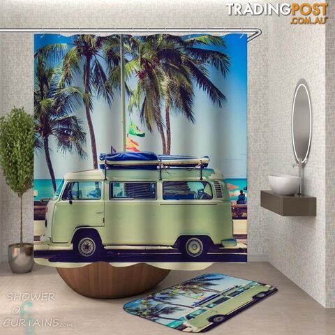 Vacation Van Shower Curtain - Curtain - 7427046279918