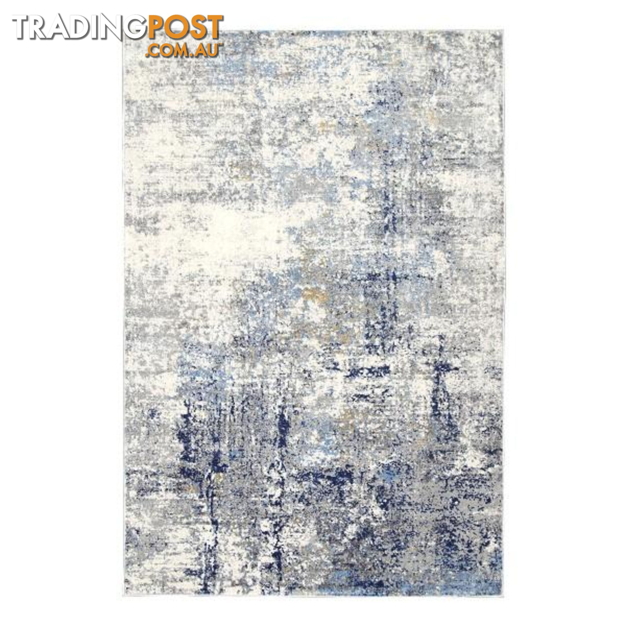 Expressions Navy Blue Modern Rug - Unbranded - 9315512146940