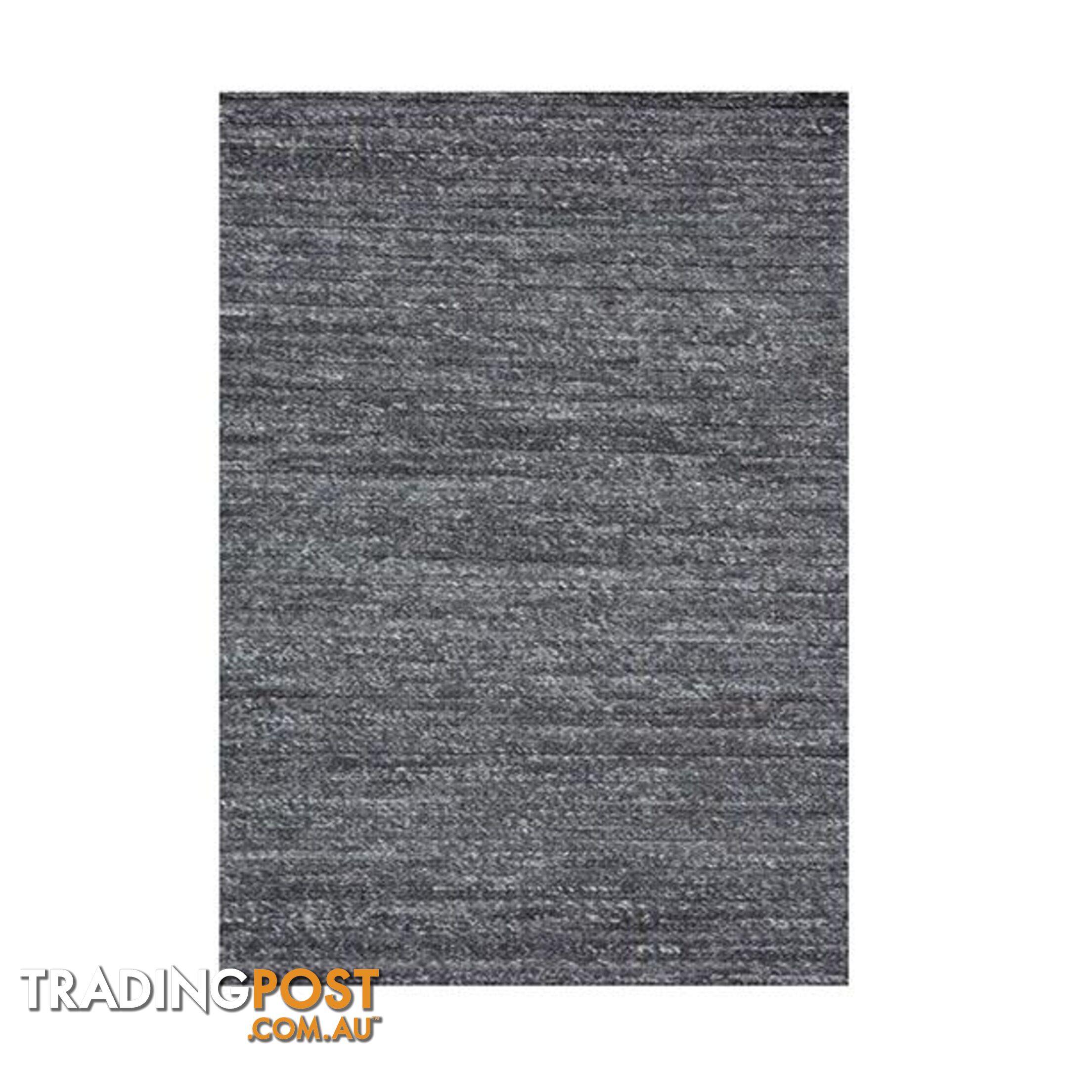 Contemporary Svend Charcoal Wool Rug - Unbranded - 7427005871412