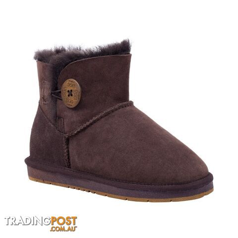 UGGS Mini Button Sheepskin Clove 5883 Unisex Chocolate - UGG - 822427509344