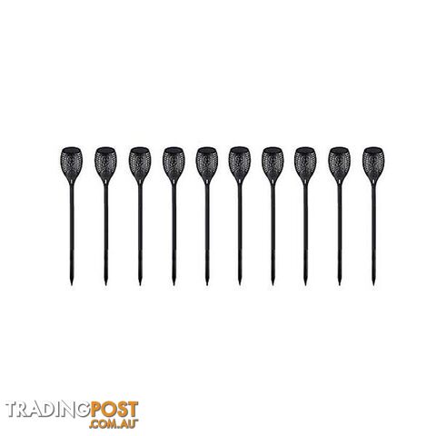 10 Pack Solar Torch Lights 96 Led Flickering Dancing Flame Garden Lamp - Randy & Travis Machinery - 7427046226158