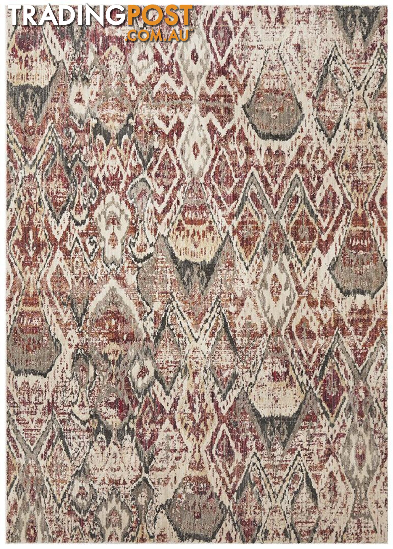 Jezebel Fluid Sunset Modern Rust Rug - Unbranded - 9375321827331