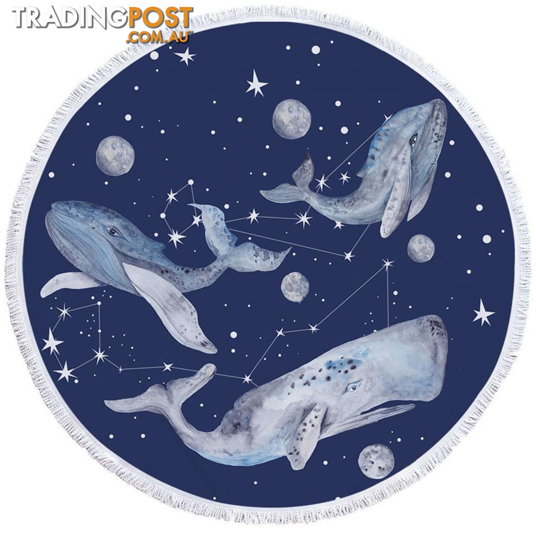 Space Whales Beach Towel - Towel - 7427046308946