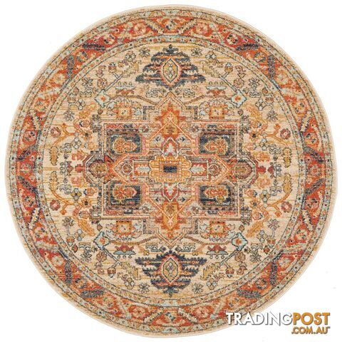 Legacy Round Rust Rug - Unbranded - 9375321883788