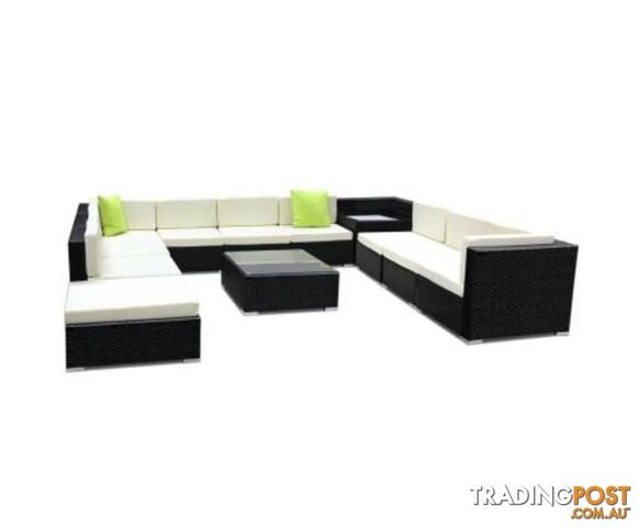 Gardeon 12 Piece With Storage Cover Outdoor Furniture Set - Gardeon - 9350062199510