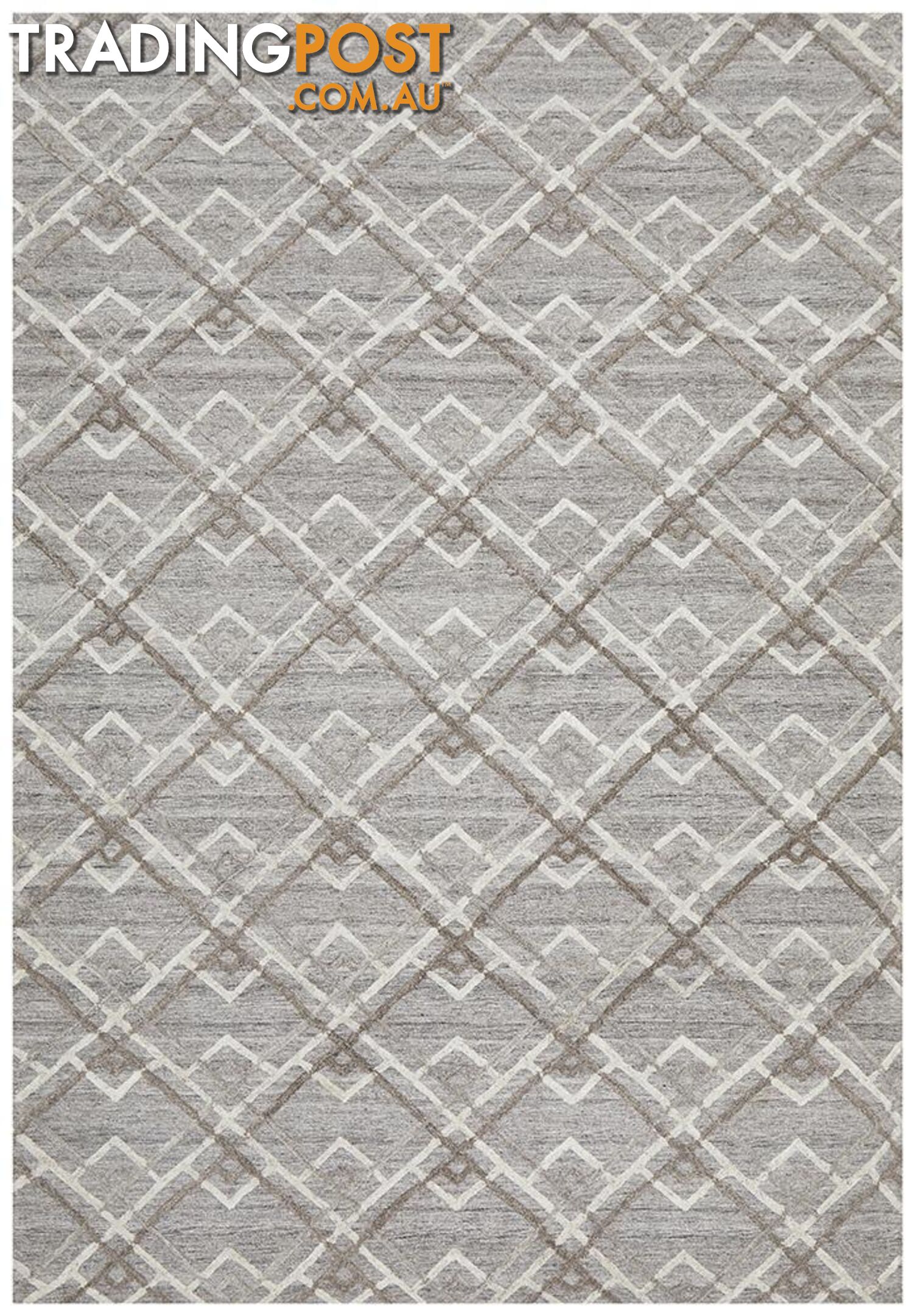 Visions Winter Silver Stream Modern Rug - Unbranded - 9375321829298