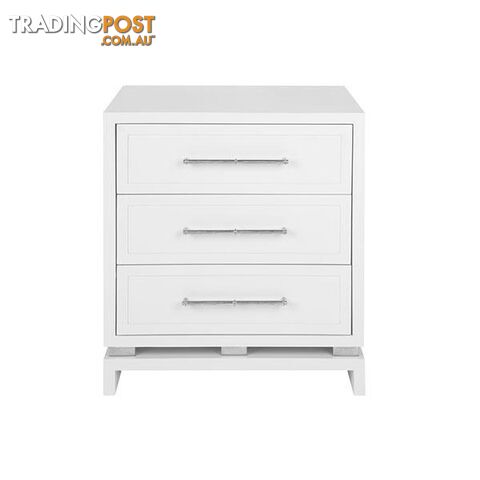 Pearl Bedside Table White - Bedside table - 9320294109953