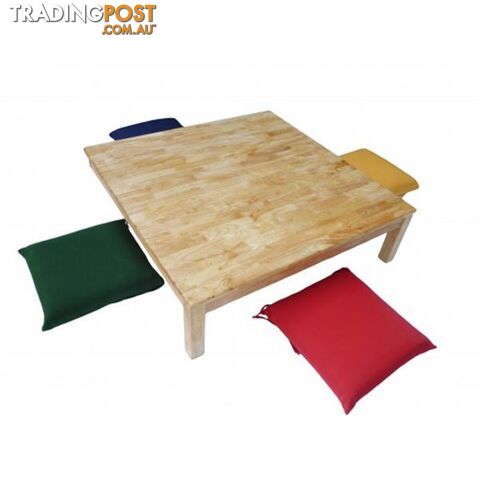Square Low Table with 4 Cushions - Qtoys - 8936074260182