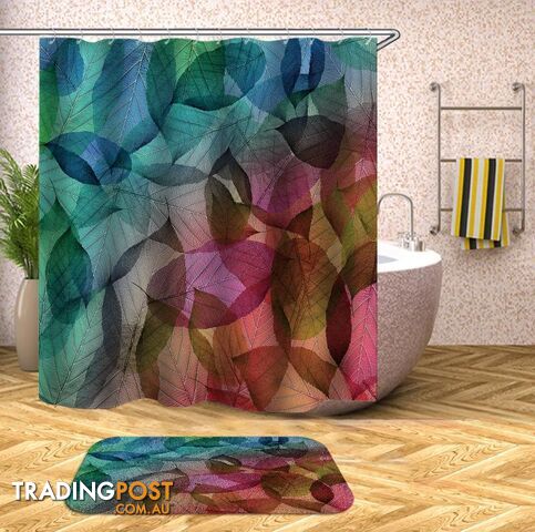 Colorful Leaves Shower Curtain - Curtain - 7427045995772