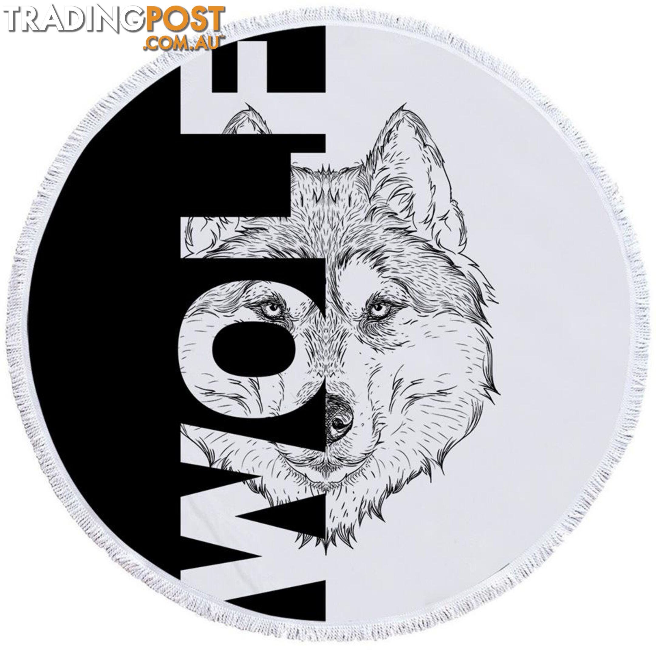 Wolf Beach Towel - Towel - 7427046344166