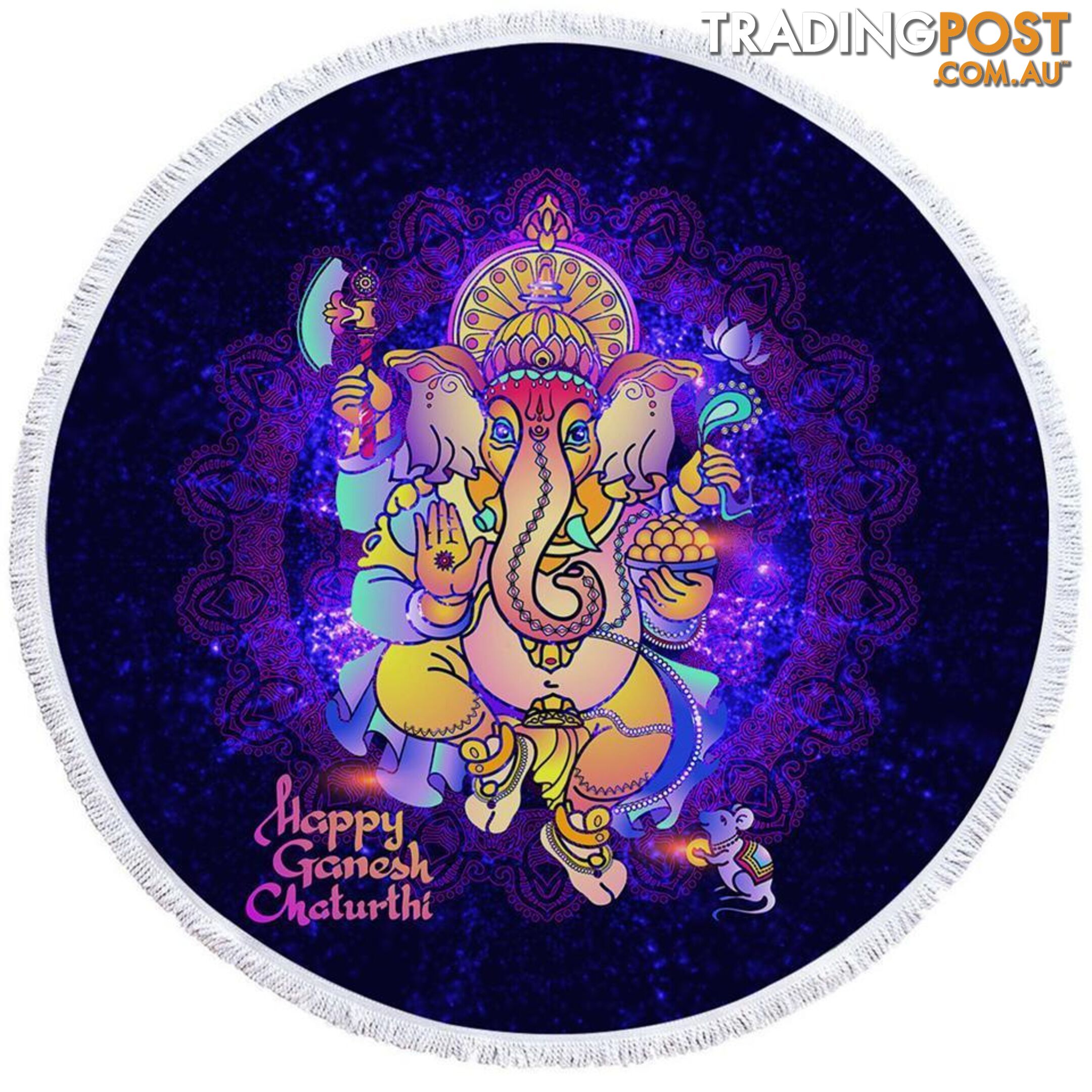 Space Ganesh Beach Towel - Towel - 7427046324700