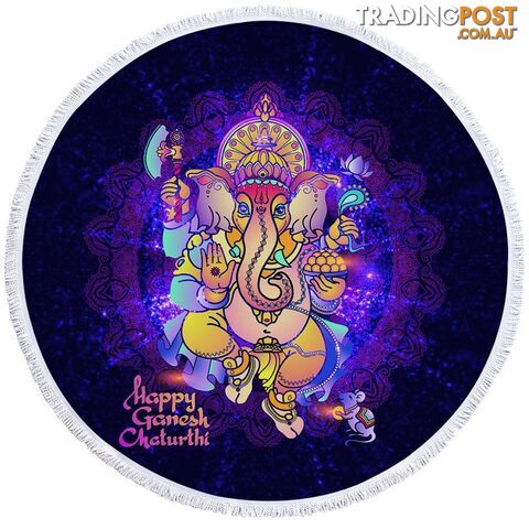 Space Ganesh Beach Towel - Towel - 7427046324700