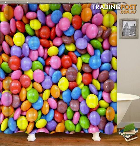 Colorful Chocolate Candy Shower Curtain - Curtain - 7427045984356