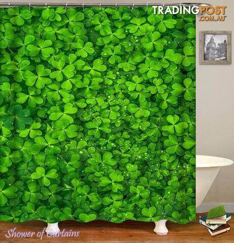 Fresh Clover Shower Curtain - Curtain - 7427046288972