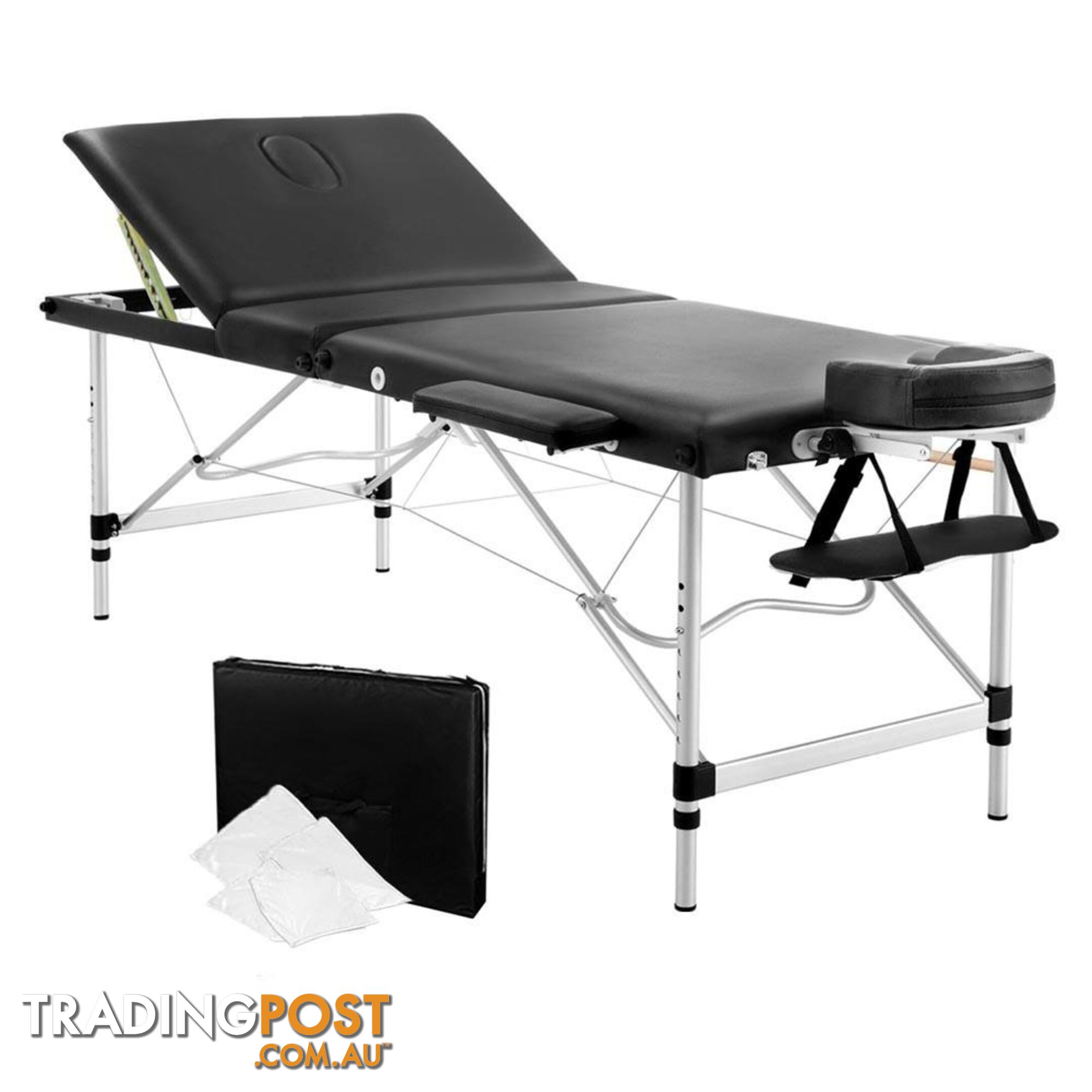 Portable Aluminium 3 Fold Massage Table 75cm - Zenses - 4326500251879