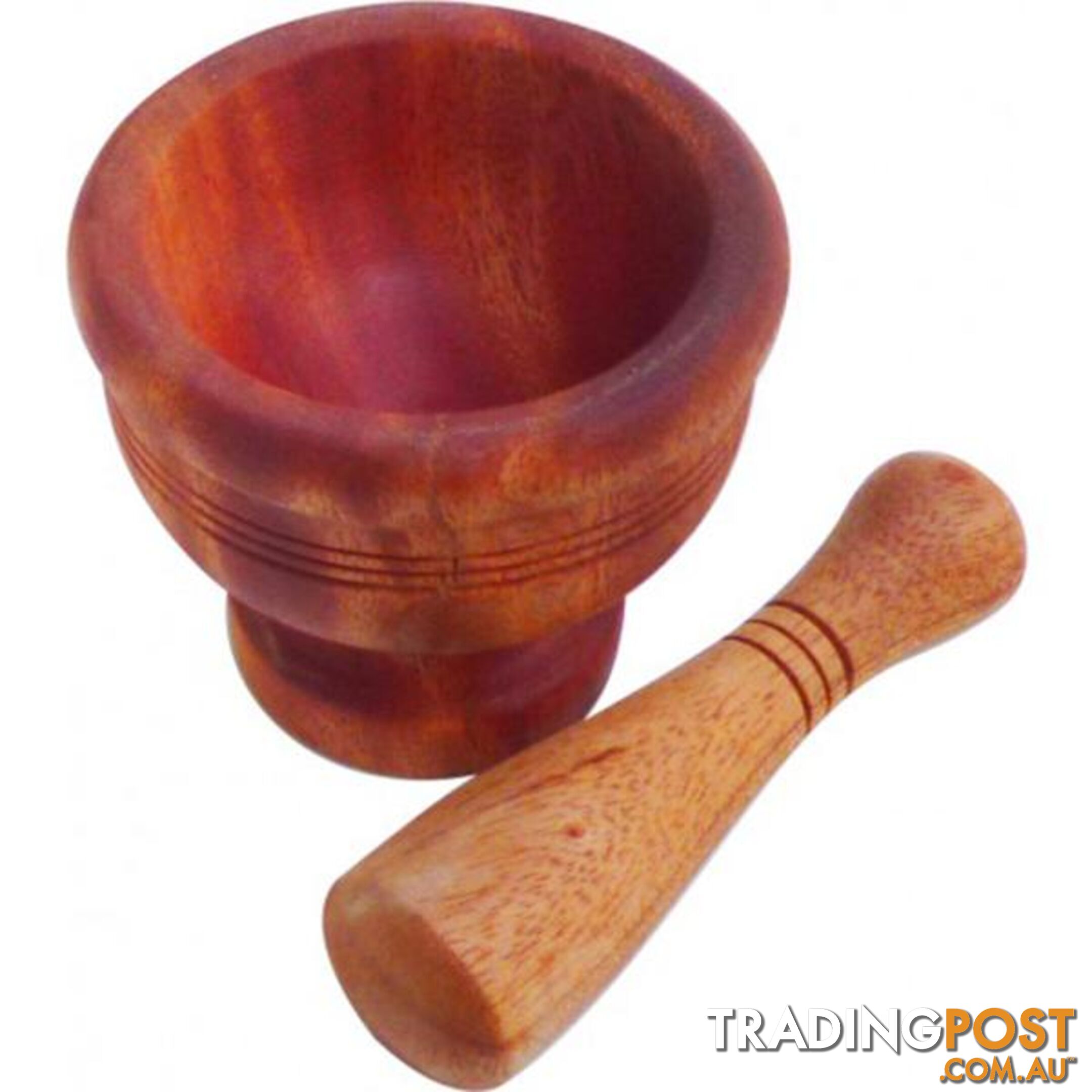 Wooden Pestle and Mortar - Qtoys - 8936074268041