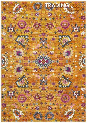 Babylon Yellow Floral Rug - Unbranded - 9375321875776