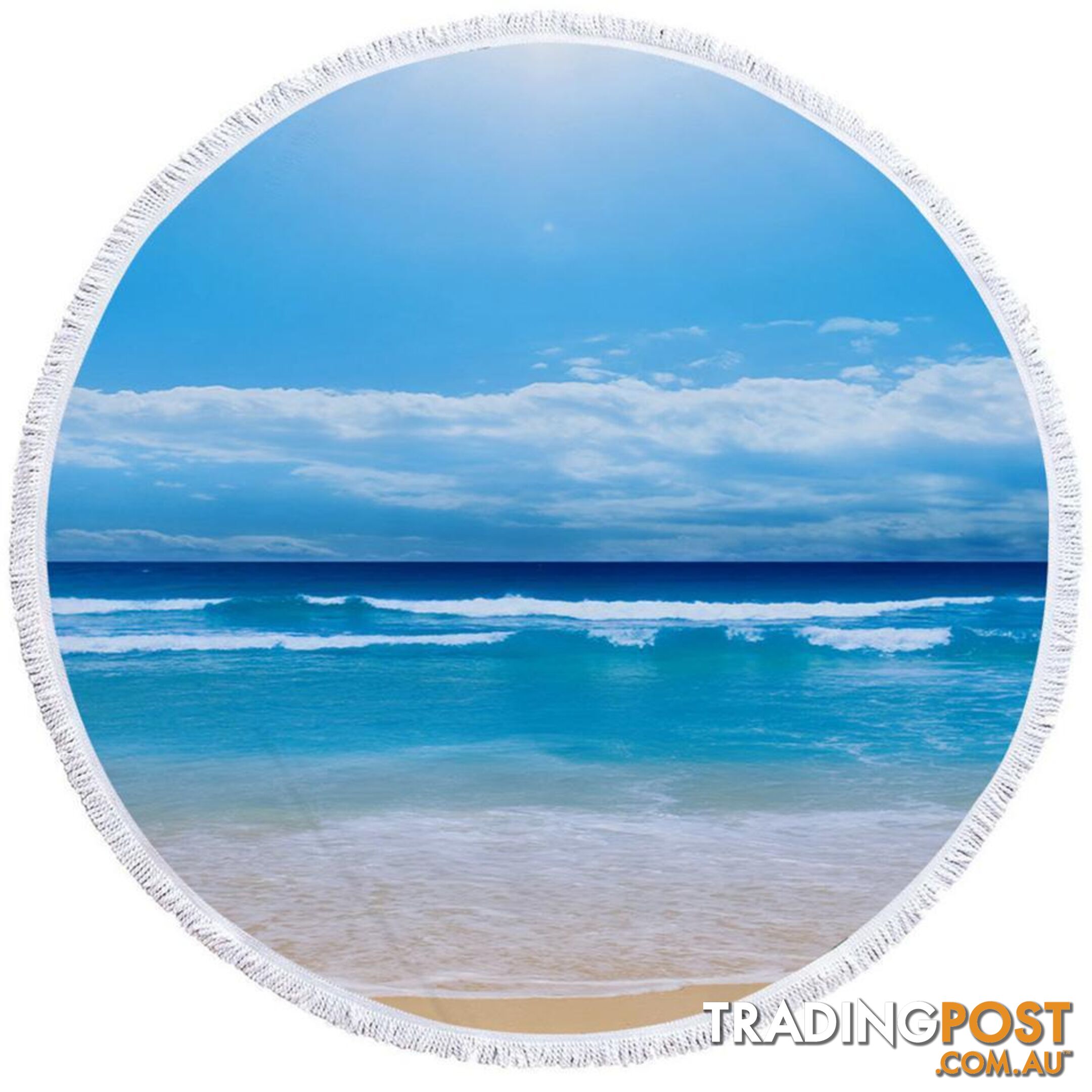 Blue Ocean Beach Towel - Towel - 7427046326872