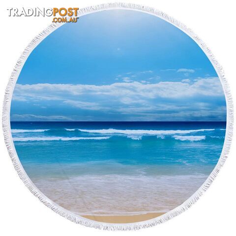 Blue Ocean Beach Towel - Towel - 7427046326872