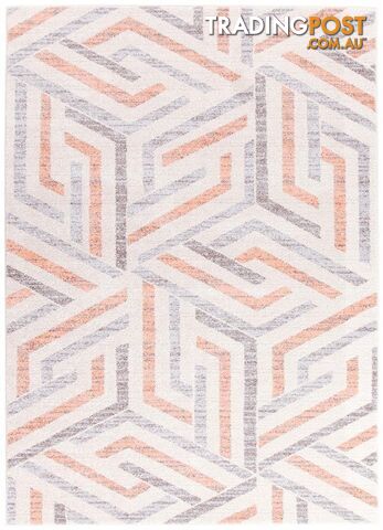 Dimensions Divinity Link Pink Modern Rug - Unbranded - 9375321826570