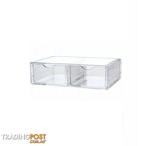 Cosmetic Organizer Clear Acrylic Storage Case - Unbranded - 787976627553