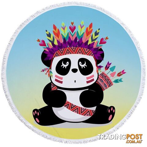 Chief Panda Beach Towel - Towel - 7427046309691