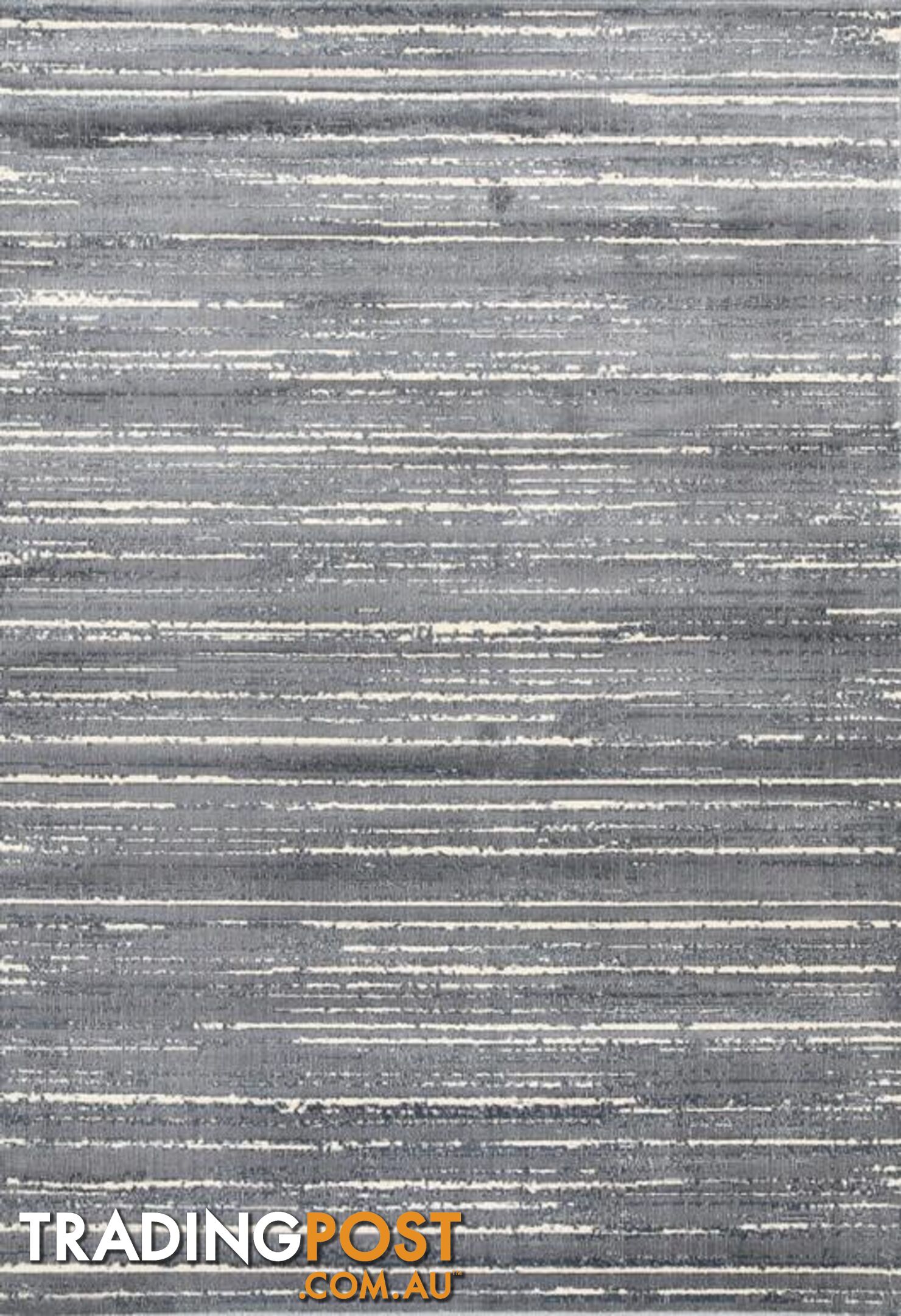 AquaSilk Grey Stripes Silk Design Rug - Unbranded - 7427046241571